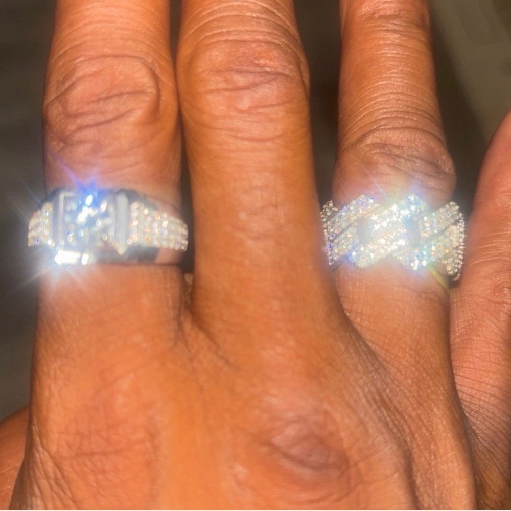 925 Stamped Moissanite Ring